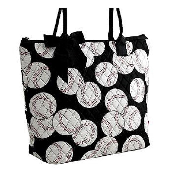 Handbags - SALE✨ New Baseball quilted handbag mom bag